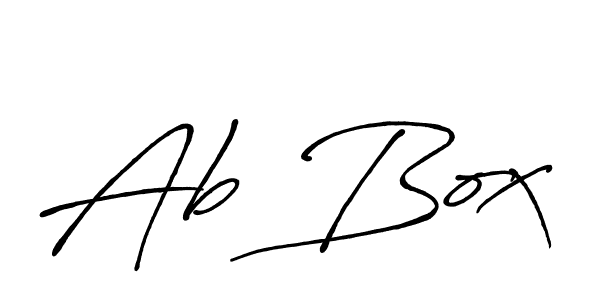 Design your own signature with our free online signature maker. With this signature software, you can create a handwritten (Antro_Vectra_Bolder) signature for name Ab Box. Ab Box signature style 7 images and pictures png
