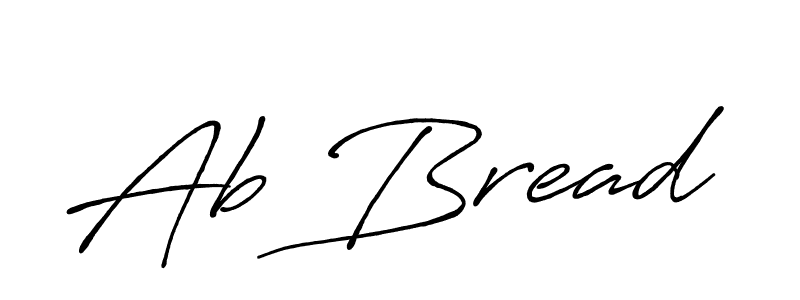 Ab Bread stylish signature style. Best Handwritten Sign (Antro_Vectra_Bolder) for my name. Handwritten Signature Collection Ideas for my name Ab Bread. Ab Bread signature style 7 images and pictures png