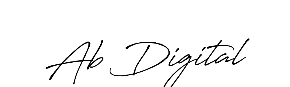 You can use this online signature creator to create a handwritten signature for the name Ab Digital. This is the best online autograph maker. Ab Digital signature style 7 images and pictures png
