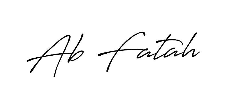 Make a beautiful signature design for name Ab Fatah. Use this online signature maker to create a handwritten signature for free. Ab Fatah signature style 7 images and pictures png