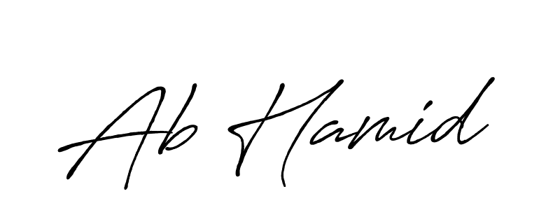How to make Ab Hamid signature? Antro_Vectra_Bolder is a professional autograph style. Create handwritten signature for Ab Hamid name. Ab Hamid signature style 7 images and pictures png