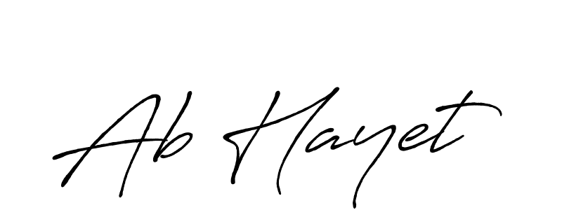 Design your own signature with our free online signature maker. With this signature software, you can create a handwritten (Antro_Vectra_Bolder) signature for name Ab Hayet. Ab Hayet signature style 7 images and pictures png