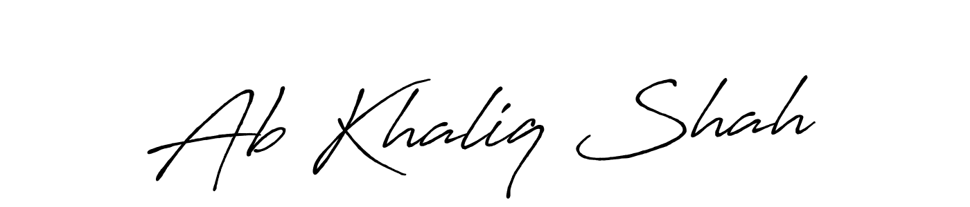 Ab Khaliq Shah stylish signature style. Best Handwritten Sign (Antro_Vectra_Bolder) for my name. Handwritten Signature Collection Ideas for my name Ab Khaliq Shah. Ab Khaliq Shah signature style 7 images and pictures png