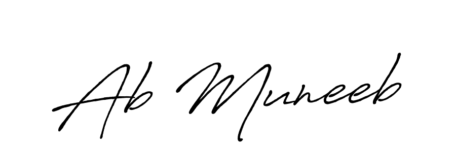 How to make Ab Muneeb signature? Antro_Vectra_Bolder is a professional autograph style. Create handwritten signature for Ab Muneeb name. Ab Muneeb signature style 7 images and pictures png