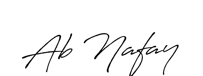 You should practise on your own different ways (Antro_Vectra_Bolder) to write your name (Ab Nafay) in signature. don't let someone else do it for you. Ab Nafay signature style 7 images and pictures png