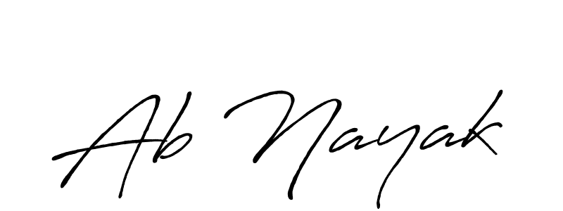 How to make Ab Nayak signature? Antro_Vectra_Bolder is a professional autograph style. Create handwritten signature for Ab Nayak name. Ab Nayak signature style 7 images and pictures png