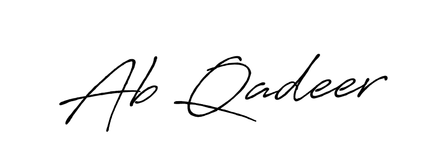 How to make Ab Qadeer name signature. Use Antro_Vectra_Bolder style for creating short signs online. This is the latest handwritten sign. Ab Qadeer signature style 7 images and pictures png