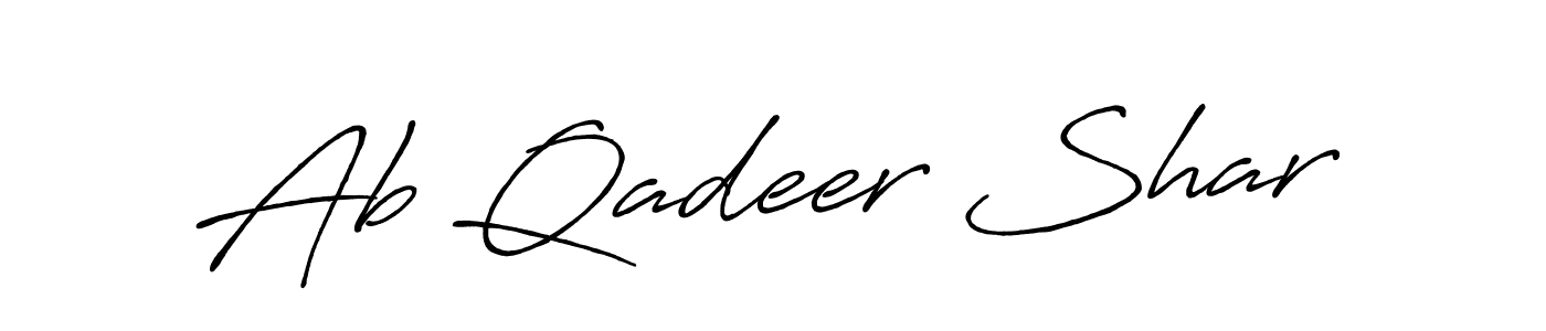 Make a short Ab Qadeer Shar signature style. Manage your documents anywhere anytime using Antro_Vectra_Bolder. Create and add eSignatures, submit forms, share and send files easily. Ab Qadeer Shar signature style 7 images and pictures png