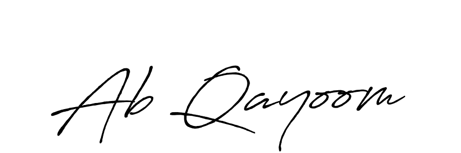 Make a beautiful signature design for name Ab Qayoom. Use this online signature maker to create a handwritten signature for free. Ab Qayoom signature style 7 images and pictures png