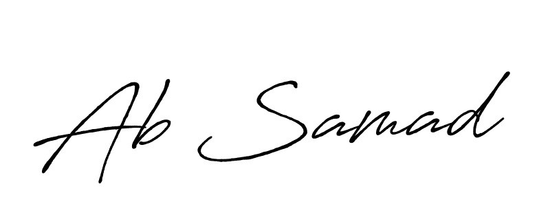 Also we have Ab Samad name is the best signature style. Create professional handwritten signature collection using Antro_Vectra_Bolder autograph style. Ab Samad signature style 7 images and pictures png