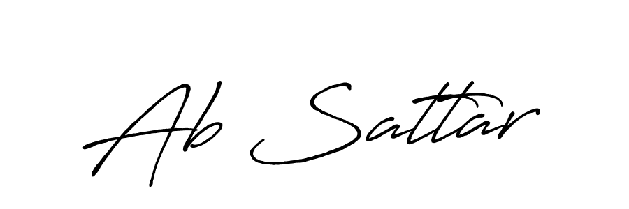 Also we have Ab Sattar name is the best signature style. Create professional handwritten signature collection using Antro_Vectra_Bolder autograph style. Ab Sattar signature style 7 images and pictures png