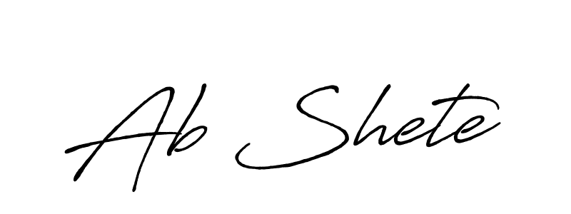 Best and Professional Signature Style for Ab Shete. Antro_Vectra_Bolder Best Signature Style Collection. Ab Shete signature style 7 images and pictures png