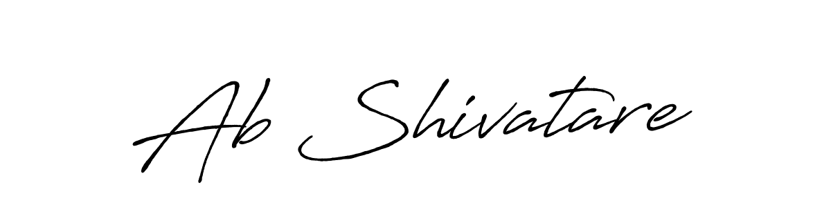 How to make Ab Shivatare name signature. Use Antro_Vectra_Bolder style for creating short signs online. This is the latest handwritten sign. Ab Shivatare signature style 7 images and pictures png