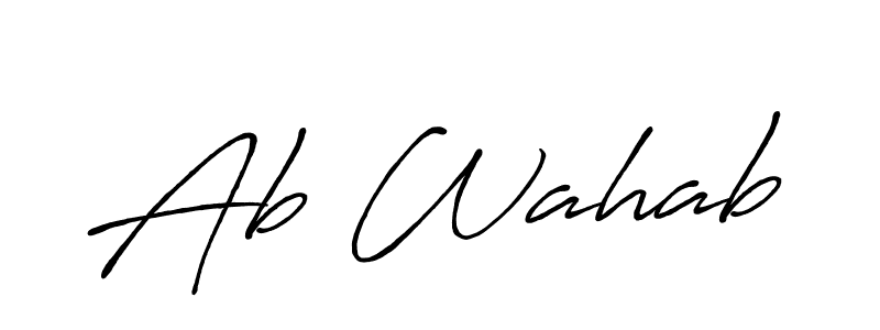 How to Draw Ab Wahab signature style? Antro_Vectra_Bolder is a latest design signature styles for name Ab Wahab. Ab Wahab signature style 7 images and pictures png