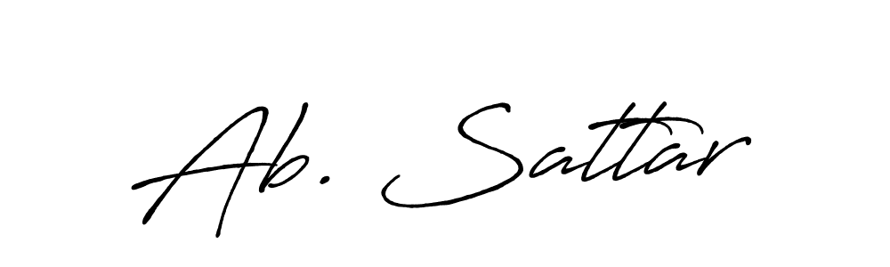 Design your own signature with our free online signature maker. With this signature software, you can create a handwritten (Antro_Vectra_Bolder) signature for name Ab. Sattar. Ab. Sattar signature style 7 images and pictures png