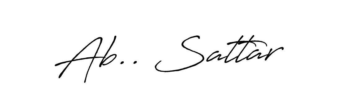 Also we have Ab.. Sattar name is the best signature style. Create professional handwritten signature collection using Antro_Vectra_Bolder autograph style. Ab.. Sattar signature style 7 images and pictures png