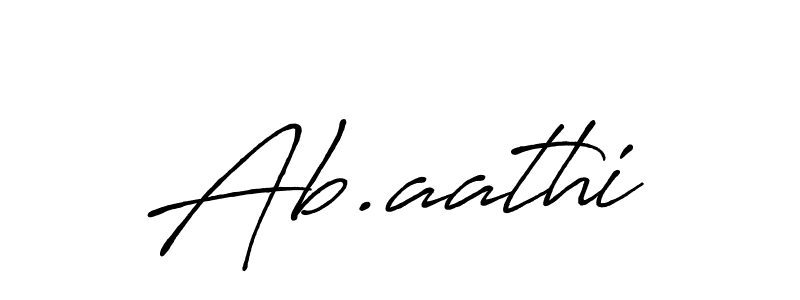 How to make Ab.aathi name signature. Use Antro_Vectra_Bolder style for creating short signs online. This is the latest handwritten sign. Ab.aathi signature style 7 images and pictures png