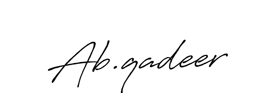 How to make Ab.qadeer signature? Antro_Vectra_Bolder is a professional autograph style. Create handwritten signature for Ab.qadeer name. Ab.qadeer signature style 7 images and pictures png