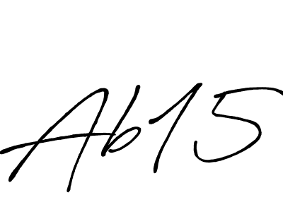 It looks lik you need a new signature style for name Ab15. Design unique handwritten (Antro_Vectra_Bolder) signature with our free signature maker in just a few clicks. Ab15 signature style 7 images and pictures png