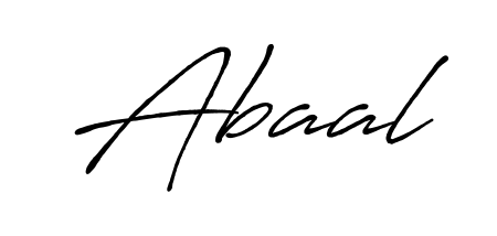 Use a signature maker to create a handwritten signature online. With this signature software, you can design (Antro_Vectra_Bolder) your own signature for name Abaal. Abaal signature style 7 images and pictures png