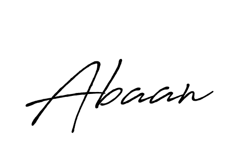 Design your own signature with our free online signature maker. With this signature software, you can create a handwritten (Antro_Vectra_Bolder) signature for name Abaan. Abaan signature style 7 images and pictures png