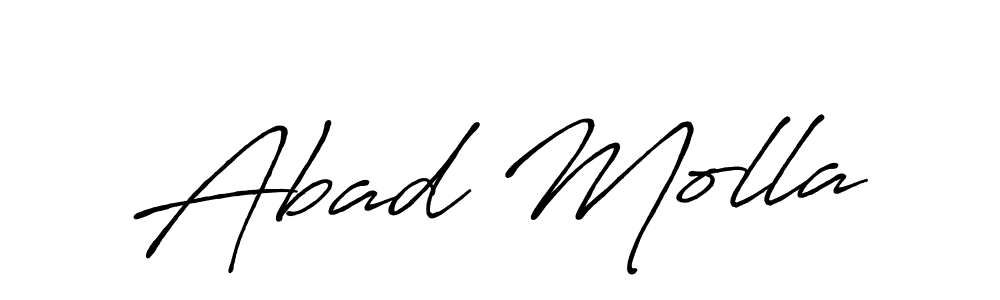 Abad Molla stylish signature style. Best Handwritten Sign (Antro_Vectra_Bolder) for my name. Handwritten Signature Collection Ideas for my name Abad Molla. Abad Molla signature style 7 images and pictures png