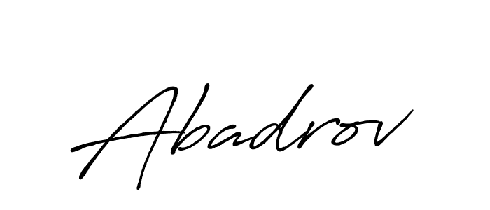 Use a signature maker to create a handwritten signature online. With this signature software, you can design (Antro_Vectra_Bolder) your own signature for name Abadrov. Abadrov signature style 7 images and pictures png