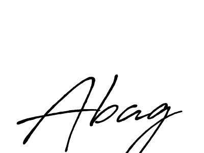 Also You can easily find your signature by using the search form. We will create Abag name handwritten signature images for you free of cost using Antro_Vectra_Bolder sign style. Abag signature style 7 images and pictures png
