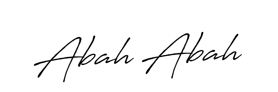 How to make Abah Abah signature? Antro_Vectra_Bolder is a professional autograph style. Create handwritten signature for Abah Abah name. Abah Abah signature style 7 images and pictures png