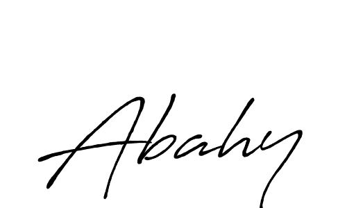 How to make Abahy signature? Antro_Vectra_Bolder is a professional autograph style. Create handwritten signature for Abahy name. Abahy signature style 7 images and pictures png