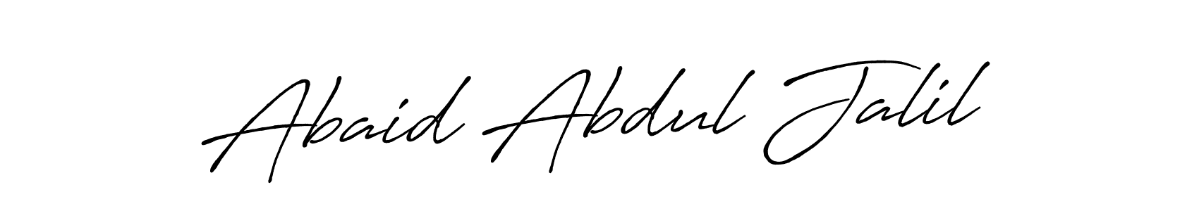 Use a signature maker to create a handwritten signature online. With this signature software, you can design (Antro_Vectra_Bolder) your own signature for name Abaid Abdul Jalil. Abaid Abdul Jalil signature style 7 images and pictures png