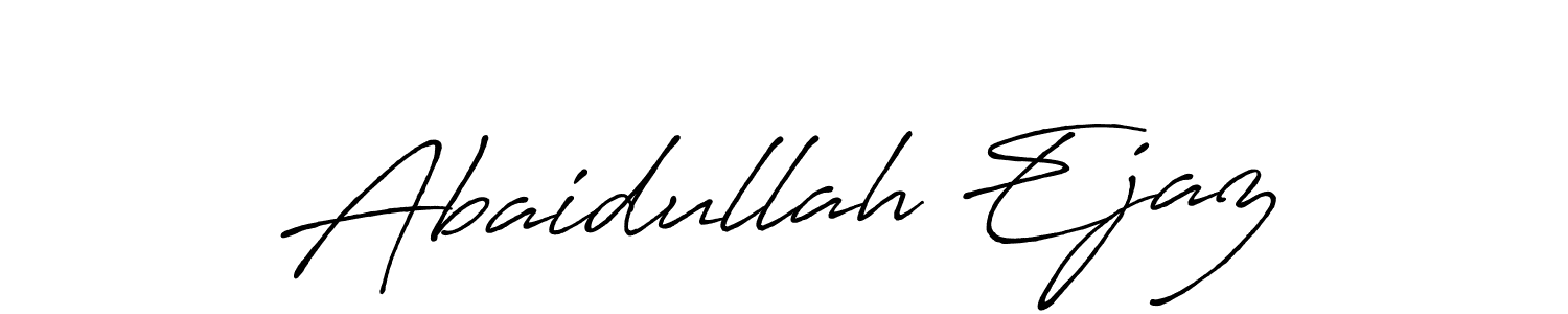 Also You can easily find your signature by using the search form. We will create Abaidullah Ejaz name handwritten signature images for you free of cost using Antro_Vectra_Bolder sign style. Abaidullah Ejaz signature style 7 images and pictures png