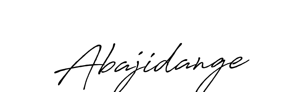 Abajidange stylish signature style. Best Handwritten Sign (Antro_Vectra_Bolder) for my name. Handwritten Signature Collection Ideas for my name Abajidange. Abajidange signature style 7 images and pictures png