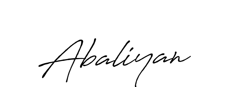 Abaliyan stylish signature style. Best Handwritten Sign (Antro_Vectra_Bolder) for my name. Handwritten Signature Collection Ideas for my name Abaliyan. Abaliyan signature style 7 images and pictures png