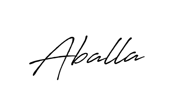 How to make Aballa signature? Antro_Vectra_Bolder is a professional autograph style. Create handwritten signature for Aballa name. Aballa signature style 7 images and pictures png
