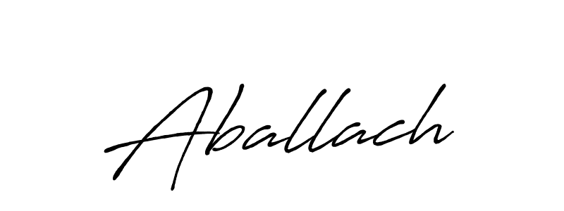 Create a beautiful signature design for name Aballach. With this signature (Antro_Vectra_Bolder) fonts, you can make a handwritten signature for free. Aballach signature style 7 images and pictures png