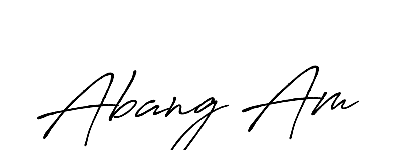 Here are the top 10 professional signature styles for the name Abang Am. These are the best autograph styles you can use for your name. Abang Am signature style 7 images and pictures png