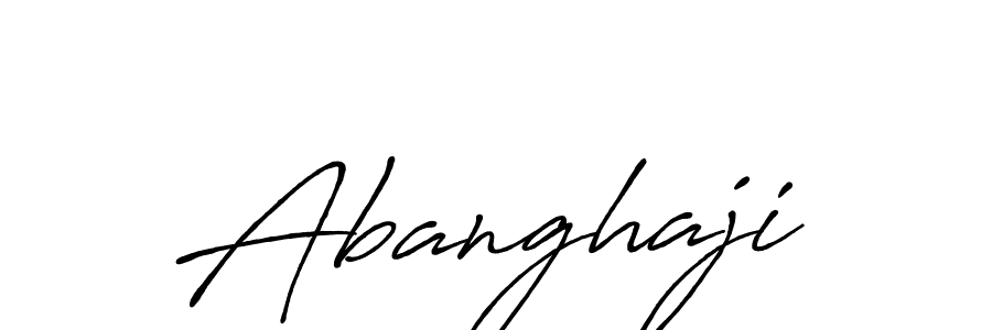 Make a beautiful signature design for name Abanghaji. With this signature (Antro_Vectra_Bolder) style, you can create a handwritten signature for free. Abanghaji signature style 7 images and pictures png