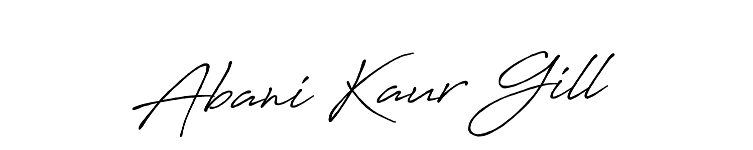 Make a beautiful signature design for name Abani Kaur Gill. Use this online signature maker to create a handwritten signature for free. Abani Kaur Gill signature style 7 images and pictures png