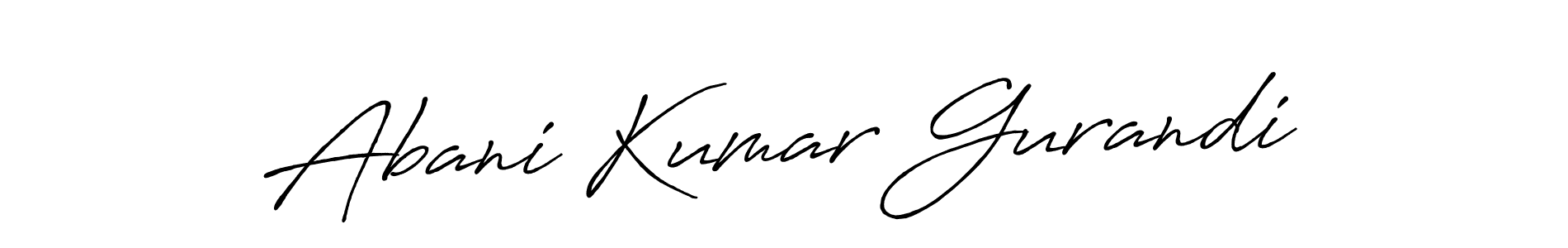 Abani Kumar Gurandi stylish signature style. Best Handwritten Sign (Antro_Vectra_Bolder) for my name. Handwritten Signature Collection Ideas for my name Abani Kumar Gurandi. Abani Kumar Gurandi signature style 7 images and pictures png