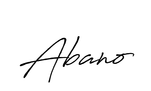 Make a beautiful signature design for name Abano. With this signature (Antro_Vectra_Bolder) style, you can create a handwritten signature for free. Abano signature style 7 images and pictures png
