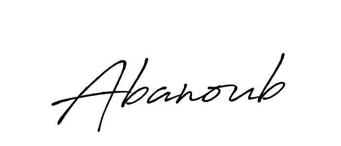 Here are the top 10 professional signature styles for the name Abanoub. These are the best autograph styles you can use for your name. Abanoub signature style 7 images and pictures png