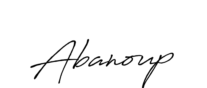 Also we have Abanoup name is the best signature style. Create professional handwritten signature collection using Antro_Vectra_Bolder autograph style. Abanoup signature style 7 images and pictures png