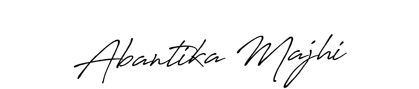 Create a beautiful signature design for name Abantika Majhi. With this signature (Antro_Vectra_Bolder) fonts, you can make a handwritten signature for free. Abantika Majhi signature style 7 images and pictures png