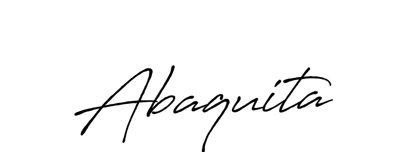 Design your own signature with our free online signature maker. With this signature software, you can create a handwritten (Antro_Vectra_Bolder) signature for name Abaquita. Abaquita signature style 7 images and pictures png