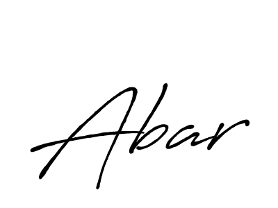 Abar stylish signature style. Best Handwritten Sign (Antro_Vectra_Bolder) for my name. Handwritten Signature Collection Ideas for my name Abar. Abar signature style 7 images and pictures png