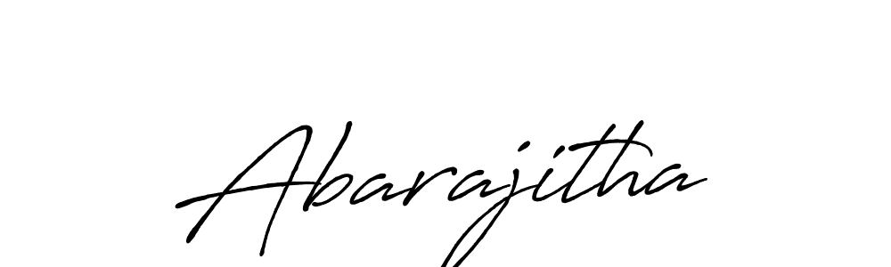 The best way (Antro_Vectra_Bolder) to make a short signature is to pick only two or three words in your name. The name Abarajitha include a total of six letters. For converting this name. Abarajitha signature style 7 images and pictures png