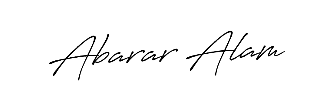 Also we have Abarar Alam name is the best signature style. Create professional handwritten signature collection using Antro_Vectra_Bolder autograph style. Abarar Alam signature style 7 images and pictures png