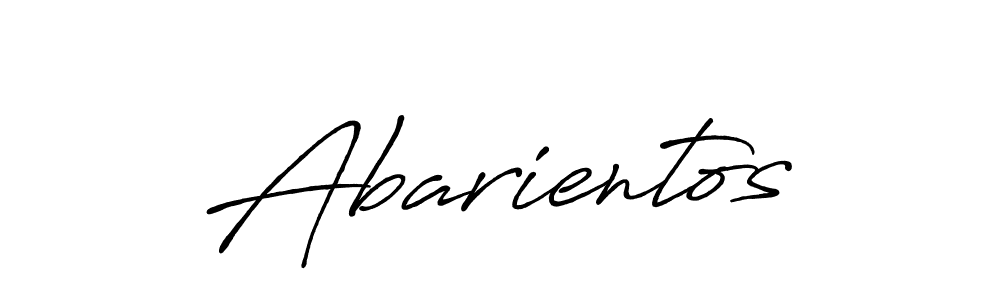 You should practise on your own different ways (Antro_Vectra_Bolder) to write your name (Abarientos) in signature. don't let someone else do it for you. Abarientos signature style 7 images and pictures png