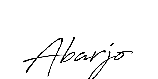 if you are searching for the best signature style for your name Abarjo. so please give up your signature search. here we have designed multiple signature styles  using Antro_Vectra_Bolder. Abarjo signature style 7 images and pictures png